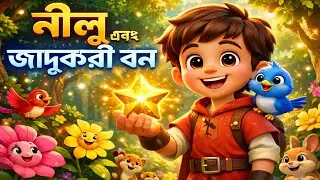 নীলু এবং জাদুকরী বন | 3D Cartoon Story for Kids | New Rupkothar Golpo | Cartoon Video in Bangla