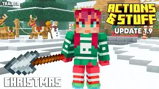 ACTIONS & STUFF 1.9 NEW YEAR UPDATE TRAILER in Minecraft Bedrock/MCPE