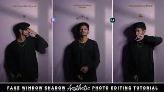 Picsart Window Shadow Asthetic Photo Editing Tutorial || Asthetic Photo Editing || Sad Photo Editing