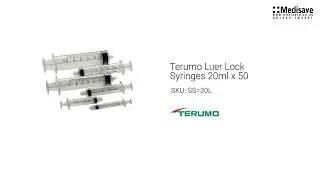 Terumo Luer Lock Syringes 20ml x 50 SS 20L