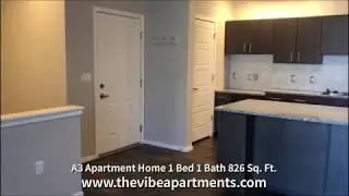 The Vibe Apartments &ndash; A3 1 Bed 1 Bath 826 Sq. Ft. Walk-Through &ndash; Fort Collins, CO