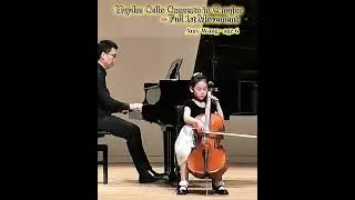 Haydn: Cello Concerto in C Major &ndash; 1st Movement (Full) | Amy Wang, age 6