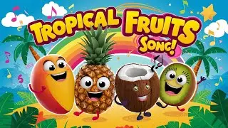 Tropical Fruits Song for Kids | Fun Catchy Learning Song with Mango, Pineapple & More @ZubiDubiKids