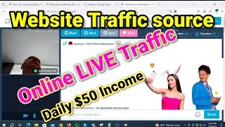 Website Traffic Source | Daily $50 Income | Online LIVE Traffic | CashApp,SignUp,Paypal traffic |