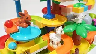 Educational Toys for Kids | Animal Marble Run Constructor | Fun Ball Race