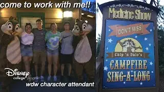 Average Work Day as a WDW Character Attendant  | Campfire Sing-a-Long with Chip and Dale
