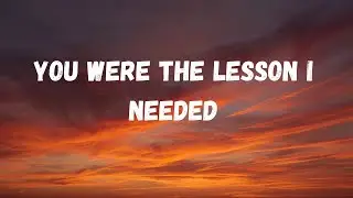 You Were the Lesson I Needed (Lyric song)