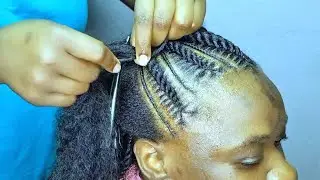 #Learn how to do Flat Twist Nailparts ||rope twist cornrows