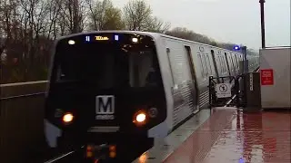 WMATA Metro 7000 Series train first revenue run