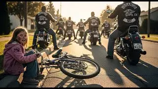 Menininha tem bicicleta quebrada por Valentão — Ele congela ao ver uma fila de Motoqueiros Insanos