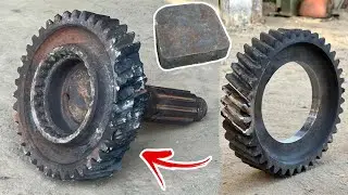 Broken Helical Gear Rebuild from Scratch –Full Restoration Guide	
