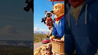 Cat vs Dog vs Driver?! Balloon Prank with a Confetti Twist 🎈😹🐶