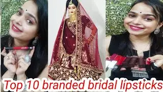 Top 10 bridal lipsticks for bide// Maybelline lipstick under 300 #lipstickunder300#bridallipstick