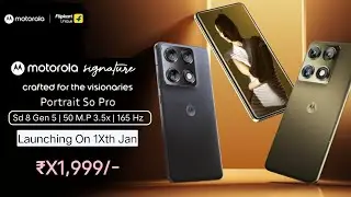 Moto Signature Launch Date In India, India Price, Processor, 50 M.P Camera, Display,