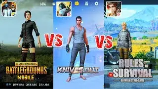 PUBG MOBILE vs KNIVES OUT vs RULES OF SURVIVAL - GRAPHICS COMPARISON [ANDROID/IOS]