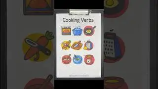 Cooking Verbs 👩&zwj;🏫🍳 Learn the actions we use in the kitchen. #english #vocabulary #cooking #grammar