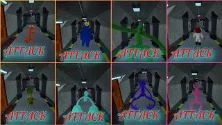 Rainbow Friends chapter 1 😱 | All 6 Characters! Orange, Blue,Green,Red & Yellow (Accurate Roleplay) 