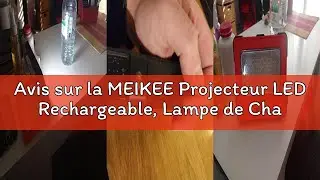 Avis sur la MEIKEE Projecteur LED Rechargeable, Lampe de Chantier Portable de Batterie Rechargeable