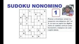 (1) Cómo resolver un SUDOKU NONOMINO de 9x9.
