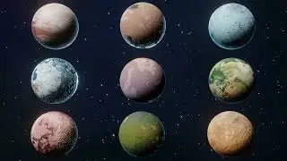 Alien Sci Fi Planets 3D Models Pack