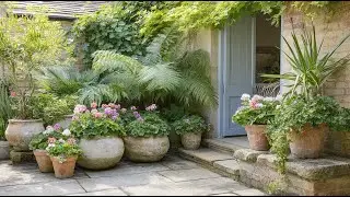 Cottage Garden Patio Decor for a Relaxed, Romantic Outdoor Setting