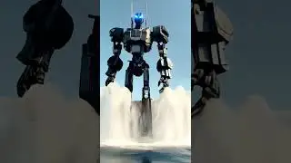 🤖 New transformers! Cargo ship transformation. #robot #shorts #fyp #viral #vessel #cargo #ship #ai