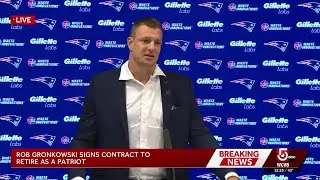 Gronkowski signs contract to retire as a Patriot
