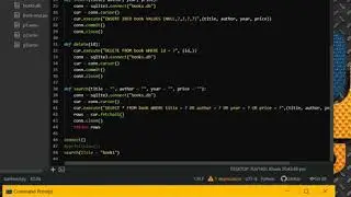 Bookstore manager with Tkinter and Sqlite. Part 4.