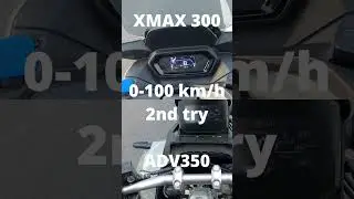 Yamaha XMAX 300 vs. Honda ADV350 accalaration #yamahaxmax300 #hondaadv350 #acceleration