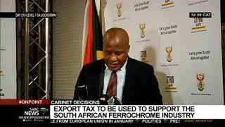 Cabinet decisions | Jackson Mthembu updates media on cabinet meeting