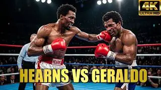 Thomas Hearns vs Marcos Geraldo | KNOCKOUT Highlights Boxing Fight | 4K Ultra HD 