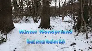 Winter Wonderland Walk Mount Vernon Woodland and Park