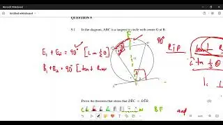How to prove the theorem that state angle between  tangent and chord = angle subtended by same chord