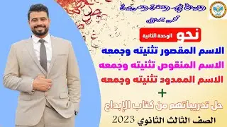 نحو / الوحدة الثانية /الاسم المقصور والمنقوص والممدود تثنيتهم وجمعهم/ الصف الثالث الثانوي 2023