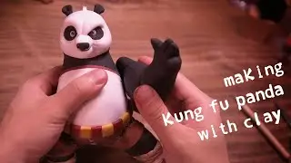 i made a kung fu panda figure with clay