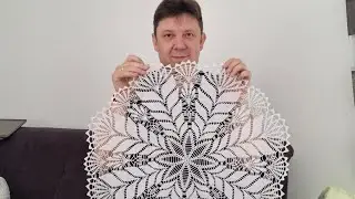 Шедевр крючком.  Седьмая часть.  Салфетка крючком