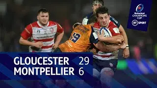 Gloucester v Montpellier (29-6) | Heineken Champions Cup Highlights