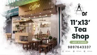 11x13 coffee shop Design | tea shop interior design idea | chai shop design