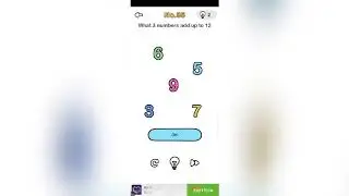 Brain out level 35 | what 3 numbers add up to 12