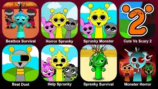 Spranky Survival,Beat Duet,Scary Run,Sprunky Run,Spranky Transformer,Spranky Role Swap Puzzle