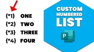 How to create a custom numbered list in publisher