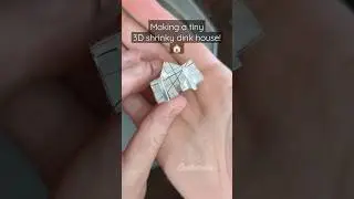 3D shrinky dink house 🏠