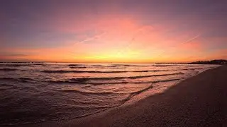 Fluorescent Mediterranean Sunrise 4K | Real-Time One-Take (no loops)
