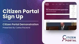 Citizen Portal Sign Up