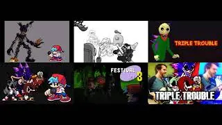 FNF - Broken Video Games - Triple Trouble Megamashup