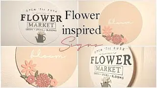 DIY FLOWER INSPIRED SIGNS / 2 FLOWER INSPIRED SIGNS / APRIL SHOWERS BRING MAY FLOWERS