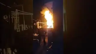 Massive Fire broke out Receiving Station at Kanipora, Nowgam