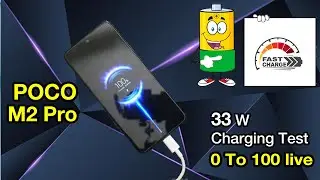 POCO M2 Pro 0 TO 100% Fast Charging Test LIVE  33Watt