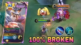 FINALLY!! TRY THIS NEW CLINT 1 HIT BROKEN BUILD 2025!! ( insane damage💀 ) - MLBB