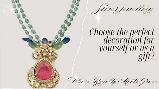 Stunning Victorian Pendant with Panna Beads | Antique Silver Jewelry
